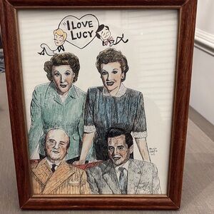 Art Print I LOVE LUCY by the artist Bernice Batoff